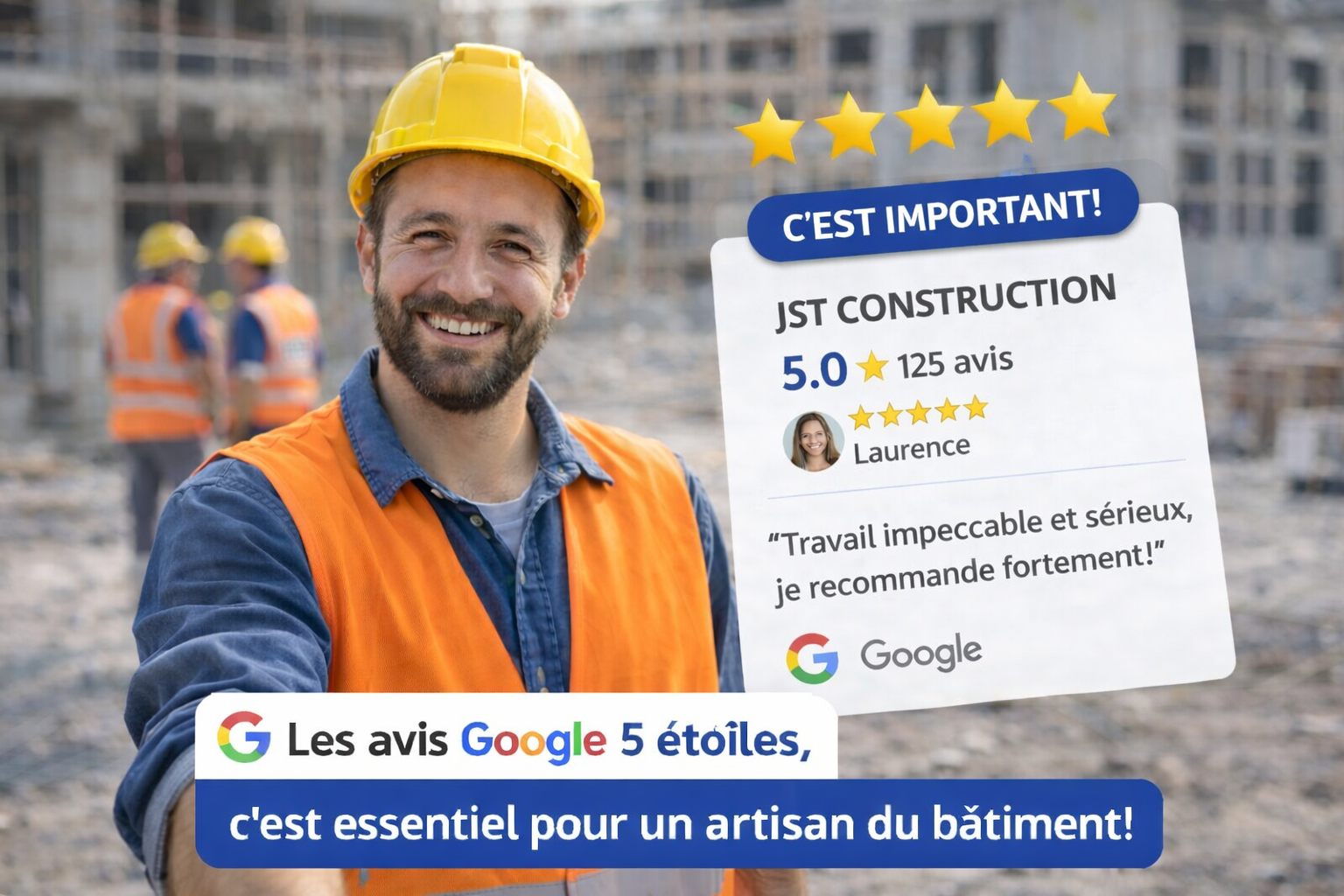Artisan : Comment doubler vos avis Google 5 étoiles (sans y passer vos soirées)